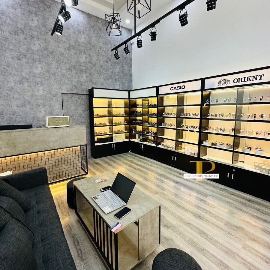 Tủ Kính Led Trưng Bày 1M2